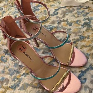 Womens Bebe & Co, Metallic Stilletto, size 7 1/2, Shoe